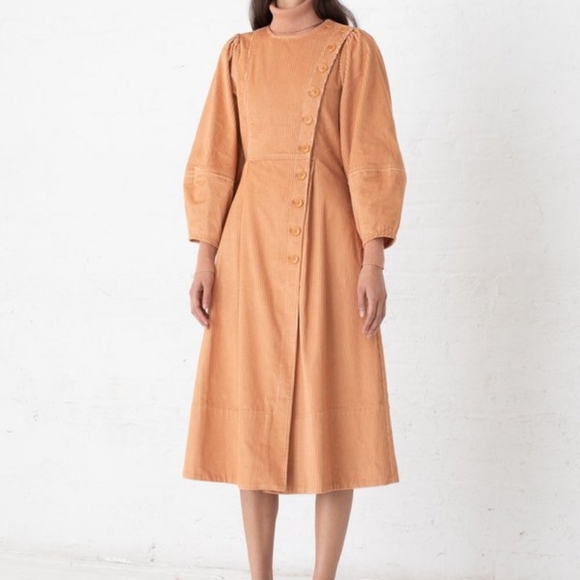 RARE NWOT Ulla Johnson Rowan Corduroy Coat Dress - Picture 2 of 5